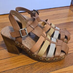Kork-Ease Multi-Tone Platform Sandals